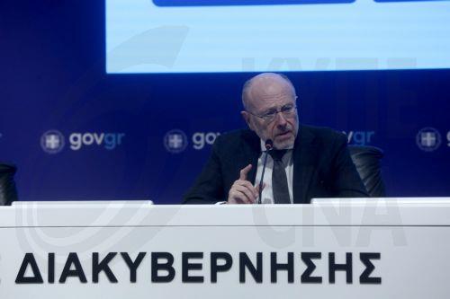 Ο υφυπουργός Υγείας Δημήτρης Βαρτζόπουλος, μιλάει στην συνέντευξη τύπου με θέμα «Οδικός Χάρτης και Επιχειρησιακό Σχέδιο για την Καθολική Εφαρμογή της Απαγόρευσης Πώλησης Καπνικών και Αλκοόλ σε Ανήλικους» στο υπουργείο Ψηφιακής Διακυβέρνησης, Αθήνα Τετάρτη 18 Μαρτίου 2026. ΑΠΕ-ΜΠΕ/ΑΠΕ-ΜΠΕ/ΓΙΑΝΝΗΣ ΚΟΛΕΣΙΔΗΣ