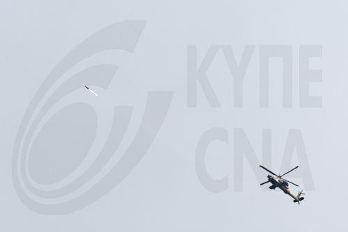 epa12829642 An Israeli military helicopter firing a missile toward targets in Lebanon, seen from the upper Galilee on the Israel-Lebanon border, 18 March 2026. The Israeli military stated it is conducting strikes across Lebanon targeting Hezbollah infrastructure and personnel.  EPA/ATEF SAFADI