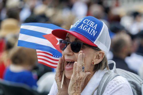 epa12916187 A participant attends a Save Cuba rally in Miami, Florida, USA, 26 April 2026. Save Cuba is a rally organized by Miami's Cuban community to call for a political transition in Cuba.  EPA/CRISTOBAL HERRERA-ULASHKEVICH