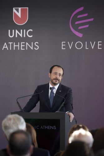 (Ξένη Δημοσίευση) Ο Προέδρος της Κυπριακής Δημοκρατίας Νίκος Χριστοδουλίδης μιλάει στα εγκαίνια του παραρτήματος του Πανεπιστημίου Λευκωσίας στην Αθήνα, στο Ελληνικό, Πέμπτη 30 Απριλίου 2026. ΑΠΕ-ΜΠΕ/ΓΡΑΦΕΙΟ ΤΥΠΟΥ ΠΡΩΘΥΠΟΥΡΓΟΥ/ΔΗΜΗΤΡΗΣ ΠΑΠΑΜΗΤΣΟΣ