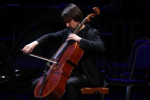 epa12935037 A member of the Spanish Gerhard Quartet Jesus Sebastia Miralles performs during the 15th International Cultural Festival of Symphonic Music at the Algiers Opera in Algiers, Algeria, 5 May 2026. The festival runs from 30 April to 7 May and features 21 participating countries with the Czech Republic serving as the guest of honor.  EPA/MOHAMED...