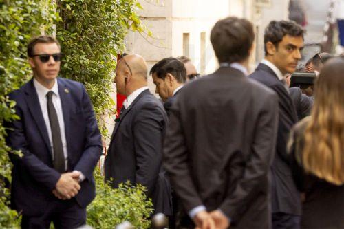 epa12938749 US Secretary of State Marco Rubio is escorted by security as he arrives at his hotel in Rome, Italy, 07 May 2026. Rubio is in the Italian capital for high-level meetings with Vatican and Italian officials.  EPA/MASSIMO PERCOSSI