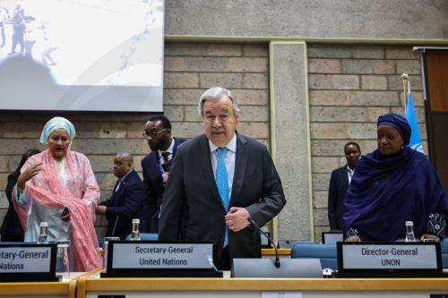 epaselect epa12946945 United Nations Secretary-General Antonio Guterres, attends a session of the Africa Forward Summit 'Africa-France Partnerships for Innovation and Growth' in Nairobi, Kenya, 11 May 2026. The summit runs from 11-12 May 2026 and brings together French President Emmanuel Macron, Kenyan President William Ruto, and other African heads of...