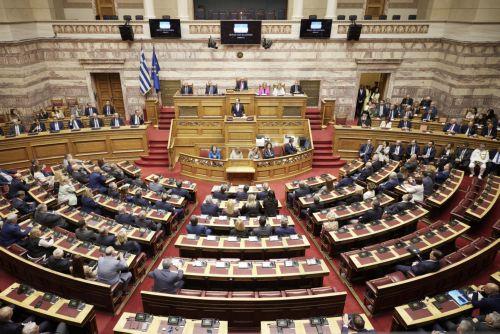 (ΞΕΝΗ ΔΗΜΟΣΙΕΥΣΗ) Ειδική συνεδρίαση της Ολομέλειας της Βουλής των Ελλήνων κατά την οποία απευθύνεται στο Σώμα ο Πρόεδρος της Κυπριακής Δημοκρατίας Νίκος Χριστοδουλίδης, παρουσία του πρωθυπουργού Κυριάκου Μητσοτάκη, Αθήνα, Πέμπτη 14 Μαΐου 2026. ΑΠΕ-ΜΠΕ/ΓΡΑΦΕΙΟ ΤΥΠΟΥ ΠΡΩΘΥΠΟΥΡΓΟΥ/ΔΗΜΗΤΡΗΣ ΠΑΠΑΜΗΤΣΟΣ