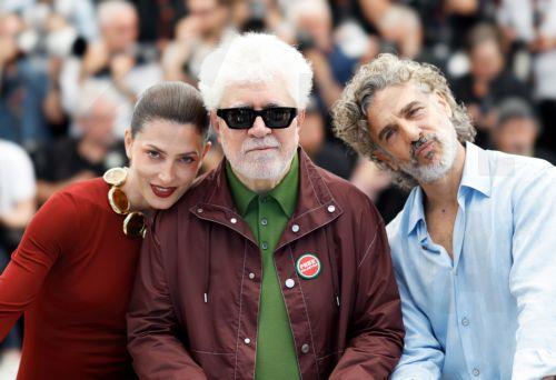 epa12977508 (L-R) Barbara Lennie, Director Pedro Almodovar and Leonardo Sbaraglia attend the photocall for 'Bitter Christmas' (Amarga Navidad) during the 79th annual Cannes Film Festival, in Cannes, France, 20 May 2026. The film festival runs from 12 to 23 May 2026.  EPA/SEBASTIEN NOGIER