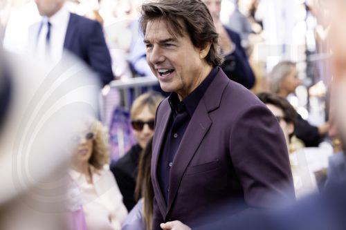 epa13033500 US actor Tom Cruise attends a ceremony honoring David Beckham with a star on the Hollywood Walk of Fame in Los Angeles, California, USA, 12 June 2026. Beckham was recognized in the Sports Entertainment category.  EPA/TED SOQUI