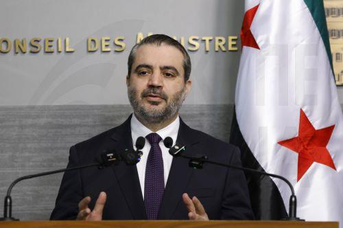epa13079832 Syrian Minister of Foreign Affairs Asaad Al Shaibani speaks during a joint press conference with Lebanese Prime Minister Nawaf Salam (not pictured) following their meeting at the Government Palace in Beirut, Lebanon, 02 July 2026. Shaibani is on an official visit to Beirut to meet Lebanon's leaders.  EPA/WAEL HAMZEH