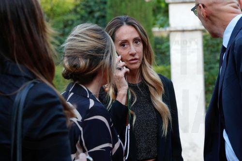 epa13081528 Arianna Meloni (C) attends an event at Villa Taverna, the US ambassador's residence, to celebrate the upcoming US Independence Day, in Rome, Italy, 02 July 2026.  EPA/GIUSEPPE LAMI