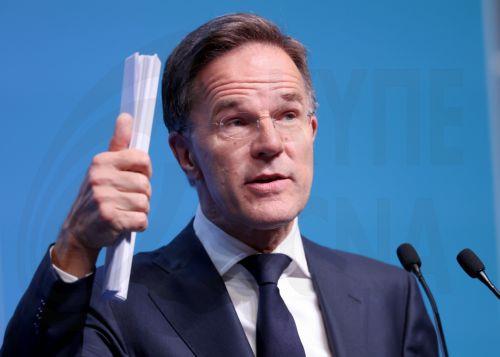 epa13098179 NATO Secretary General Mark Rutte speaks during a press conference at the 2026 NATO Summit in Ankara, Turkey, 08 July 2026. The NATO Summit takes place from 07-08 July.  EPA/GEORGI LICOVSKI