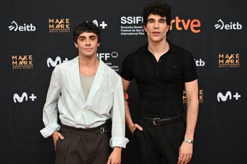 epa13116707 Spanish filmakers Javier Ambrossi (L) and Javier Calvo (R) directors of 'La bola negra' (the black ball) pose during the official presentation of the 74th San Sebastian International Film Festival in Madrid, Spain, 17 July 2026. San Sebastian International Film Festival runs from 18 to 26 September 2026.  EPA/FERNANDO VILLAR