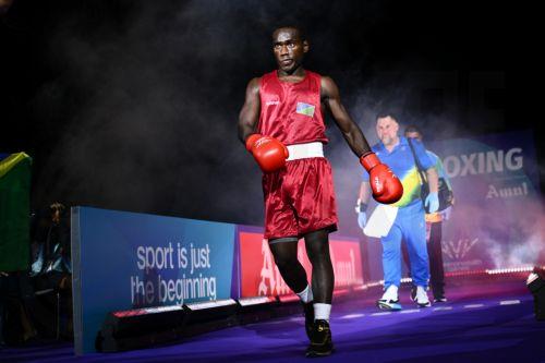 epa13132987 Max Makana of Solomon Islands arrives for the Men's 60kg Round of 32 match against Ravindu Jayantha of Sri Lanka on day two of the Glasgow 2026 Commonwealth Games at the SEC Centre in Glasgow, Scotland, 25 July 2026.  EPA/JOEL CARRETT AUSTRALIA AND NEW ZEALAND OUT