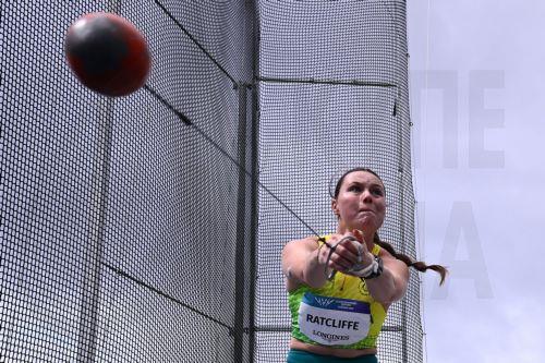 epa13135659 Stephanie Ratcliffe of Australia competes in the Women's Hammer Throw Qualifying during the Athletics and Para Athletics competitions of the Glasgow 2026 Commonwealth Games at Scotstoun Stadium in Glasgow, Britain, 27 July 2026.  EPA/JOEL CARRETT AUSTRALIA AND NEW ZEALAND OUT