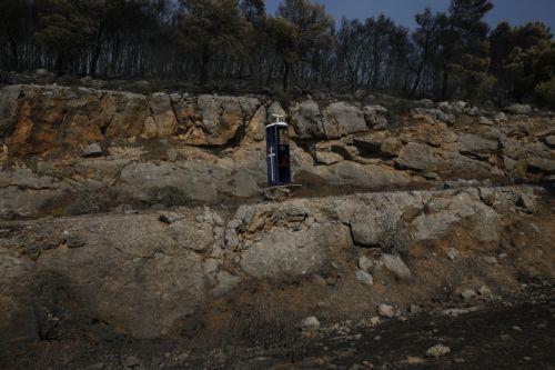 Καμένη δασική έκταση την επόμενη μέρα της πυρκαγιάς που έκαψε την παραθαλάσσια περιοχή του Πόρτο Γερμενό, περίπου 63 χιλιόμετρα δυτικά της Αθήνας, Δευτέρα 3 Αυγούστου 2026. Η πυρκαγιά που ξεκίνησε την Παρασκευή 31 Ιουλίου 2026 από τη Βοιωτία και επεκτάθηκε στην Δυτική Αττική έλαβε πολύ μεγάλες διαστάσεις κατακαίγοντας δασικές εκτάσεις και προκαλώντας...