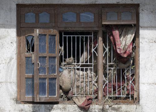 epa13194326 A window of one of the flash flood affected houses in Devighat Village, Nuwakot district, Nepal, 27 August 2026. More than 160 people have died and hundreds remain missing across northern Nepal after a suspected avalanche triggered massive flash floods and mudslides along the Bhotekoshi and Trishuli river near the Nepal-Tibet border, causing...