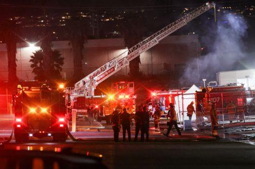 epa13243005 Emergency personnel work at the scene of a helicopter crash in Chatsworth, Los Angeles, California, USA, 15 September 2026. The helicopter, identified as NBC4’s NewsChopper4, crashed while covering a nearby fatal traffic collision, killing three people, including NBC4 reporter Eliana Moreno and pilot George Marciniw.  EPA/CHRIS TORRES