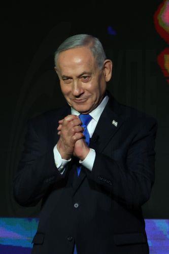 epa13246646 Israeli Prime Minister Benjamin Netanyahu gestures during a Likud party elections campaign event in Tel Aviv, Israel, 17 September 2026. General elections are scheduled to be held in Israel on 27 October 2026.  EPA/ATEF SAFADI