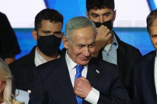 epa13246652 Israeli Prime Minister Benjamin Netanyahu attends a Likud party elections campaign event in Tel Aviv, Israel, 17 September 2026. General elections are scheduled to be held in Israel on 27 October 2026.  EPA/ATEF SAFADI
