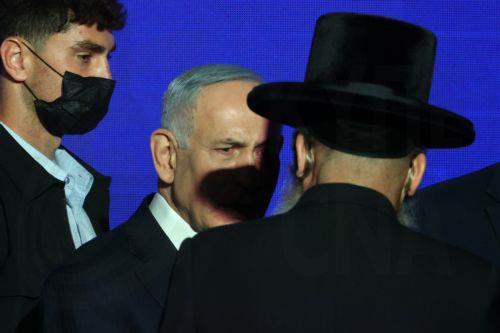epa13246653 Israeli Prime Minister Benjamin Netanyahu attends a Likud party elections campaign event in Tel Aviv, Israel, 17 September 2026. General elections are scheduled to be held in Israel on 27 October 2026.  EPA/ATEF SAFADI