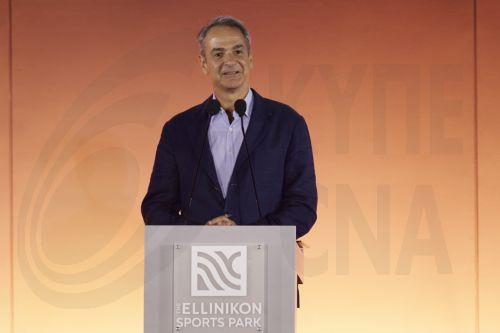 (Ξένη Δημοσίευση) Ο πρωθυπουργός Κυριάκος Μητσοτάκης μιλάει στα εγκαίνια του The Ellinikon Sports Park, στο Ελληνικό, Πέμπτη 17 Σεπτεμβρίου 2026. ΑΠΕ-ΜΠΕ/ΓΡΑΦΕΙΟ ΤΥΠΟΥ ΠΡΩΘΥΠΟΥΡΓΟΥ/ΔΗΜΗΤΡΗΣ ΠΑΠΑΜΗΤΣΟΣ