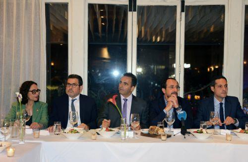 O Πρόεδρος της Δημοκρατίας κ. Νίκος Χριστοδουλίδης συναντήθηκε με επικεφαλής κυπριακών ομογενειακών οργανώσεων, στη Νέα Υόρκη, Κυριακή 20 Σεπτεμβρίου 2026. ΚΥΠΕ/ΚΑΤΙΑ ΧΡΙΣΤΟΔΟΥΛΟΥ