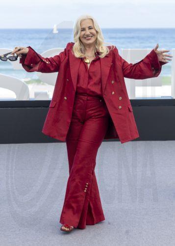 epa13253954 Actor Mercedes Moran poses during the presentation of the film 'Mis muertos tristes' (My Sad Dead) at the 74th edition of the San Sebastian Film Festival in San Sebastian, Spain, 21 September 2026.  EPA/JAVIER ETXEZARRETA