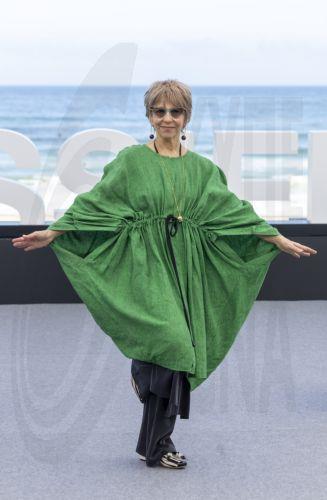 epa13254076 Actor Alejandra Flechner poses during the presentation of the film 'Mis muertos tristes' (My Sad Dead) at the 74th edition of the San Sebastian Film Festival in San Sebastian, Spain, 21 September 2026.  EPA/JAVIER ETXEZARRETA