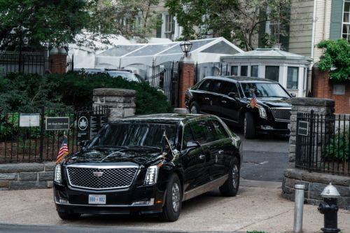 epa13254857 US President Trump's motorcade departs from New York Mayor Zohran Mamdani's residence in New York, New York, USA, 21 September 2026.  EPA/OLGA FEDOROVA