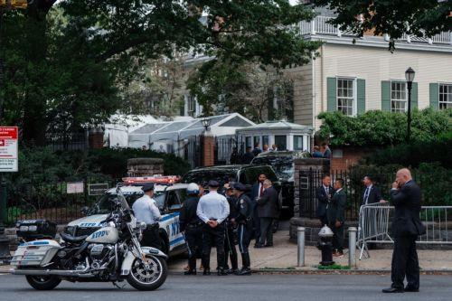 epa13254861 US President Trump's motorcade prepares to depart from New York Mayor Zohran Mamdani's residence in New York, New York, USA, 21 September 2026.  EPA/OLGA FEDOROVA