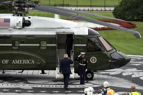 epa13254963 US President Donald Trump walks to board the new Marine One helicopter, a Sikorsky VH-92A Patriot, on a new helipad on the South Lawn of the White House in Washington, DC, USA, 21 September 2026 (issued 22 September 2026).  EPA/Al Drago / POOL