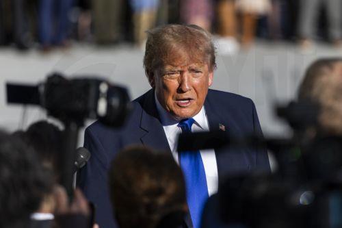 epa13324017 US President Donald Trump speaks to reporters as he departs the White House for a campaign rally in Iowa, in Washington, DC, USA, 22 October 2026. Trump discussed Starlink's operations in Ukraine as well as a campaign ad from Ohio Republican gubernatorial candidate Vivek Ramaswamy that features Democratic opponent Amy Acton’s estranged mother. ...
