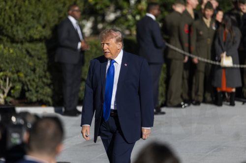 epa13324024 US President Donald Trump (C) prepares to speak to reporters as he departs the White House for a campaign rally in Iowa, in Washington, DC, USA, 22 October 2026. Trump discussed Starlink's operations in Ukraine as well as a campaign ad from Ohio Republican gubernatorial candidate Vivek Ramaswamy that features Democratic opponent Amy Acton’s...