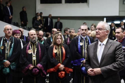 (Ξένη Δημοσίευση) Πρόεδρος της Δημοκρατίας Κωνσταντίνος Τασούλας, στο πλαίσιο της επίσκεψής του στη Θεσσαλονίκη, παρέστη στον επίσημο εορτασμό της 26ης Οκτωβρίου στο Αριστοτέλειο Πανεπιστήμιο, Δευτέρα 26 Οκτωβρίου 2026. ΑΠΕ-ΜΠΕ/ΠΡΟΕΔΡΙΑ ΤΗΣ ΔΗΜΟΚΡΑΤΙΑΣ/ΘΟΔΩΡΗΣ ΜΑΝΩΛΟΠΟΥΛΟΣ