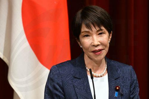 epa13336344 Japanese Prime Minister Sanae Takaichi speaks during a joint press conference with German Chancellor Friedrich Merz (not pictured) at the prime minister's official residence in Tokyo, Japan, 28 October 2026. German Chancellor Merz, accompanied by a business delegation, is currently on a trip to Singapore, Japan and South Korea until 30 October. ...
