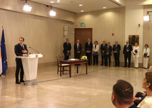 Πραγματοποιήθηκε η τελετή διαβεβαίωσης των μελών του Υπουργικού Συμβουλίου της κυβέρνησης του νέου Προέδρου της Δημοκρατίας, Νίκου Χριστοδουλίδη.