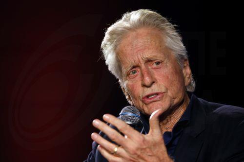 epa10633841 US actor Michael Douglas speaks during a 'Rendez-vous withâ€¦' meeting held within the scope of the 76th annual Cannes Film Festival, in Cannes, France, 17 May 2023. The festival runs from 16 to 27 May.  EPA/GUILLAUME HORCAJUELO