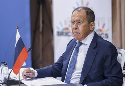 epa10667703 A handout photo made available by the Russian Foreign Ministry's press service shows Russian Foreign minister Sergei Lavrov attends the BRICS Foreign Ministers meeting in Cape Town, South Africa, 01 June 2023. The two-day meeting sees the Foreign ministers of Brazil, Russia, India, China and South Africa meeting prior to the full BRICS Summit in...
