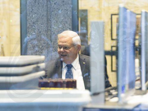 epa10885846 Democratic Senator from New Jersey Bob Menendez arrives to US federal court for a hearing following his indictment this week on bribery charges in New York, New York, USA, 27 September 2023. Senator Menendez and his wife Nadine and three New Jersey businessmen are accused of bribery scheme, including conspiracy to commit bribery, conspiracy to...