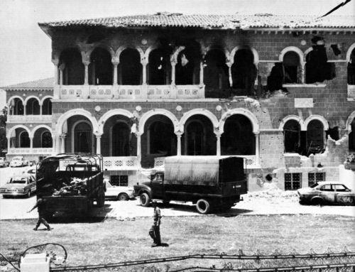 ΦΩΤΟΓΡΑΦΙΑ ΑΡΧΕΙΟ ΓΤΠ/ Η Αρχιεπισκοπή κατά το πραξικόπημα της 15ης Ιουλίου 1974 στην Κύπρο.Φέτος συμπληρώνονται 50 χρόνια από την τουρκική εισβολή στην Κύπρο το 1974.