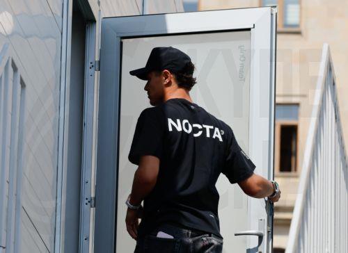 epa11599763 British driver Lando Norris of McLaren F1 Team arrives in the paddock ahead of the Formula One Grand Prix of Azerbaijan, at the Baku City Circuit, in Baku, Azerbaijan, 12 September 2024. The Formula One Grand Prix of Azerbaijan will take place on 15 September 2024.  EPA/YURI KOCHETKOV