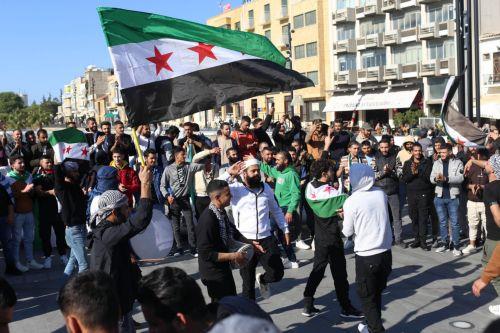 Εκδήλωση διαμαρτυρίας Σύριων στην Πλατεία Ελευθερίας, Λευκωσία Κύπρος.