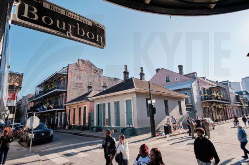 epa11802788 People walk Bourbon Street after it is reopened to the public in New Orleans, Louisiana, USA, 02 January 2025. At least 15 people are dead and 35 injured after the driver of a white pickup truck slammed into a crowd of people on Bourbon Street on 01 January 2025 and then opened fire with a gun. The FBI identified the driver as Shamsud-Din...