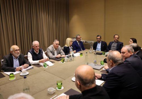 Συνεδρία του Εθνικού Συμβουλίου υπό τον Πρόεδρο της Δημοκρατίας Νίκο Χριστοδουλίδη πριν από την έναρξη της άτυπης διευρυμένης διάσκεψης για το Κυπριακό στη Γενεύη της Ελβετίας, Δευτέρα 17 Μαρτίου 2025. ΚΥΠΕ/ΚΑΤΙΑ ΧΡΙΣΤΟΔΟΥΛΟΥ