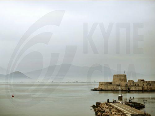 Αφρικανική σκόνη κάλυψε την πόλη και την ευρύτερη περιοχή του Ναυπλίου, Πέμπτη 27 Μαρτίου 2025. ΑΠΕ-ΜΠΕ /ΑΠΕ-ΜΠΕ/ΜΠΟΥΓΙΩΤΗΣ ΕΥΑΓΓΕΛΟΣ