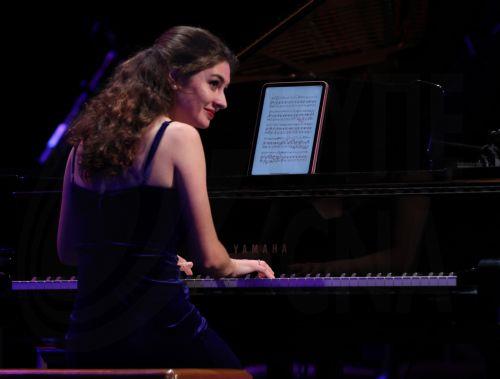 epa12045736 A member of Czech musical duo Marie Sumnikova performs during the 14th International Cultural Festival of Symphonic Music at the Algiers Opera, in Algiers, Algeria, 21 April 2025. The 14th International Cultural Festival of Symphonic Music will be held from 17 to 23 April. Seventeen countries will participate, including Algeria, Mexico, Germany,...