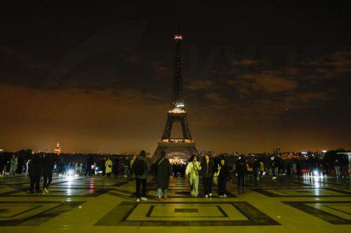 epa12045750 The Eiffel Tower switches off its lights to pay tribute to late Pope Francis in Paris, France, 21 April 2025. Pope Francis died on 21 April 2025 at the age of 88, according to the Holy See. Born Jorge Mario Bergoglio in Buenos Aires, Argentina, on 17 December 1936, he was appointed leader of the Catholic Church on 13 March 2013, succeeding...