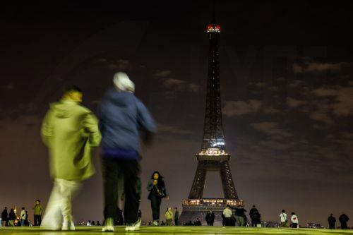 epa12045753 The Eiffel Tower switches off its lights to pay tribute to late Pope Francis in Paris, France, 21 April 2025. Pope Francis died on 21 April 2025 at the age of 88, according to the Holy See. Born Jorge Mario Bergoglio in Buenos Aires, Argentina, on 17 December 1936, he was appointed leader of the Catholic Church on 13 March 2013, succeeding...
