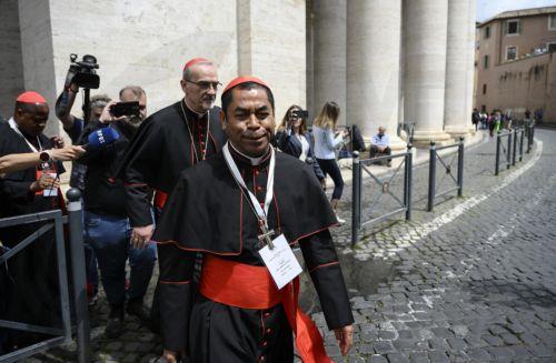 epa12075087 Cardinal Virgilio Do Carmo Da Silva walks in Saint Peter's Square for the meeting of the General Congregation of Cardinals, in Vatican City, 05 May 2025. The cardinals continue their deliberations during general congregations held following the death of Pope Francis, in preparation for the assembly to elect a new pope, known as the conclave. ...
