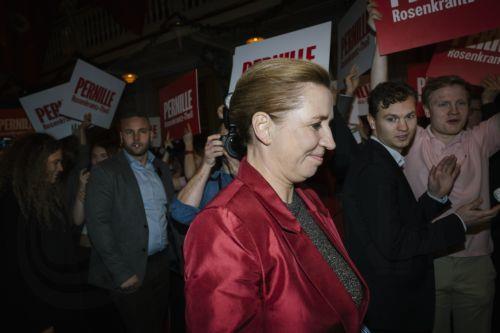 epa12534797 Denmark Prime Minister Mette Frederiksen arrives at the Social Democrats' election party at the Workers' Museum in Copenhagen, Denmark, 18 November 2025. Denmark is holding Municipal and regional elections on 18 November.  EPA/EMIL NICOLAI HELMS  DENMARK OUT