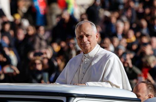 epa12573776 Pope Leo XIV arrives to lead the Jubilee Audience in St. Peter's Square, Vatican City, 06 December 2025, as part of the Jubilee Year of Hope.  EPA/GIUSEPPE LAMI