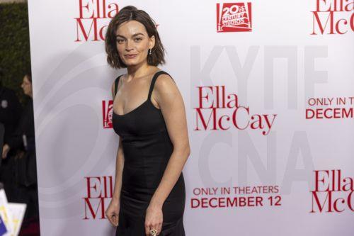 epa12582039 British-French actor Emma Mackey arrives at the red carpet for the world premiere of the film 'Ella McCay' at the El Capitan Theatre in Los Angeles, California, USA, 09 December 2025.  EPA/JILL CONNELLY